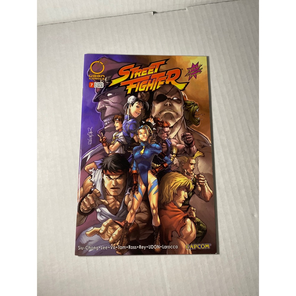 Street Fighter #7 UDON‎ Comics Capcom Salvador Larocca Cover 2004 Jumbo Issue